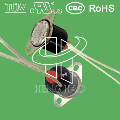 UL bimetálico TUV CQC ROHS do interruptor térmico 250V 10A 16A de restauração de manual da prova da água do interruptor do controlador de temperatura KSD301