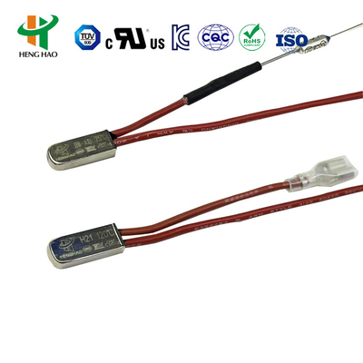 Fusível térmico de reinicialização automática H21 BW-ABS Comutador com controlo de temperatura KSD9700 Fusível térmico