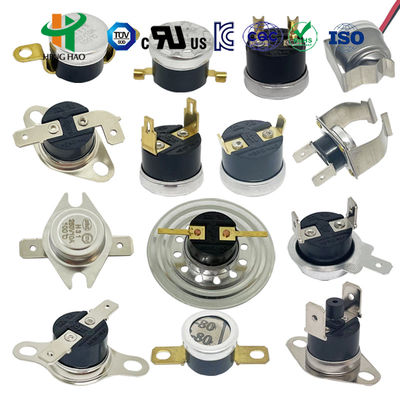 Termostato KSD301 250V16A, termostato bimetálico KSD302 250V 25A, protetor de temperatura
