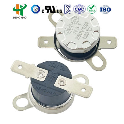 Termostato KSD301 250V16A, termostato bimetálico KSD302 250V 25A, protetor de temperatura