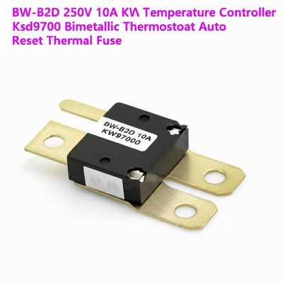 BW-B2D 250V 10A KW9700 Controlador de temperatura Ksd9700 Termostato bimetálico Fusível térmico de redefinição automática