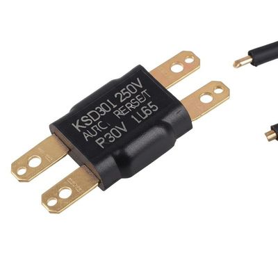 KSD301 Interruptor térmico de termostato bimetal com contatos normalmente fechados ou abertos em caixa de plástico ou cerâmica e tampa de alumínio ou cabeça de cobre
