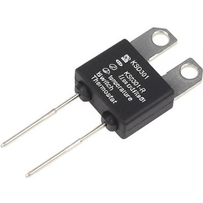 Interruptor de temperatura de ação rápida termostato bimetálico KSD301 com 100000 ciclos 250V 16A e faixa de 0-250℃