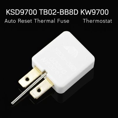 Termofusível termostático de rearme automático KSD9700 com faixa de temperatura de 0-250℃ e caixa de baquelite para aplicações normalmente fechadas ou normalmente abertas