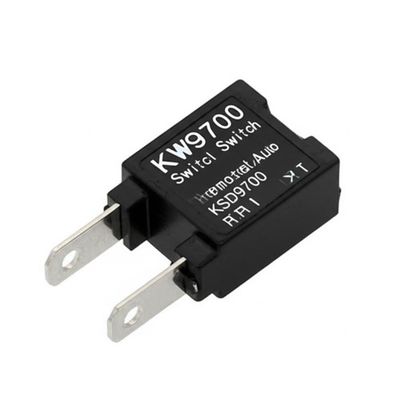 KW9700 Interruptor de temperatura de reinicialização automática 250V10A Termostato com 40 ~ 150 ° C e tamanho de 18,5 * 7,5 * 3,8 mm