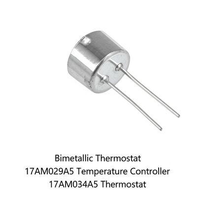 Termostato bimetálico 17AM com faixa de temperatura de 0-250℃ Normalmente fechado ou aberto Design compacto para motores e eletrodomésticos